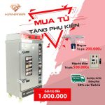 Tủ hấp bánh bao bằng điện 8 khay