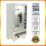 Tủ hấp bánh bao điện gas 10 khay