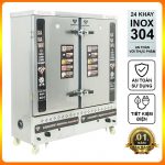 Tủ bánh bao điện gas 24 khay