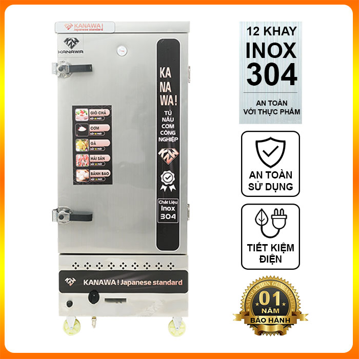 Tủ điện gas 12 khay Kanawa