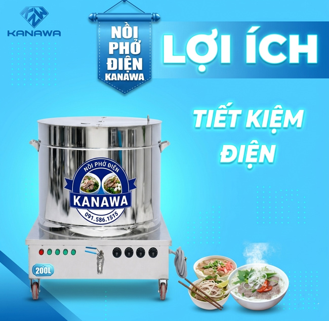 nồi phở 200l tiết kiệm điện