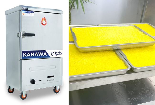 Th&agrave;nh phẩm tủ cơm 6 khay điện gas