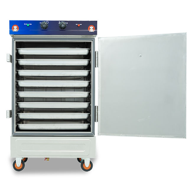 Tủ nấu cơm 8 khay điện có điều khiển