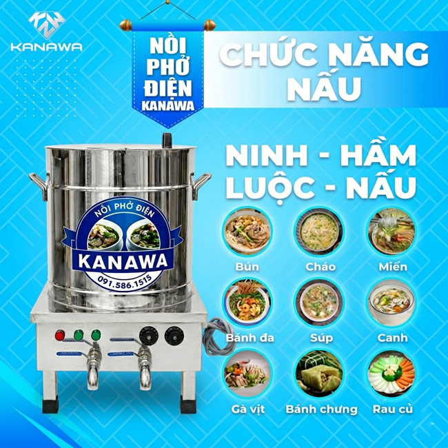 chức năng nồi nấu phở 2 ngăn