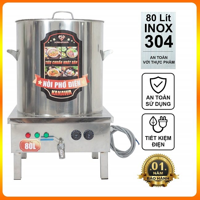 Nồi Nấu Phở Điện 80 Lít
