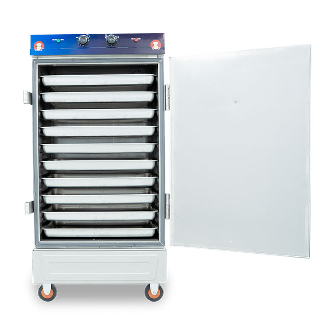 Tủ hấp cơm 10 khay điện có điều khiển