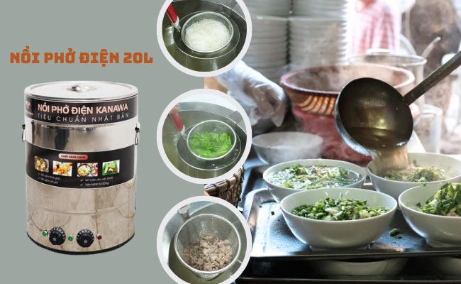 nồi nấu phở 20l điện