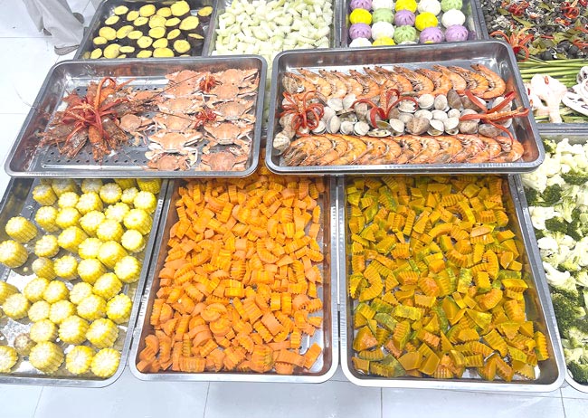 Nấu hấp đa dạng thực phẩm