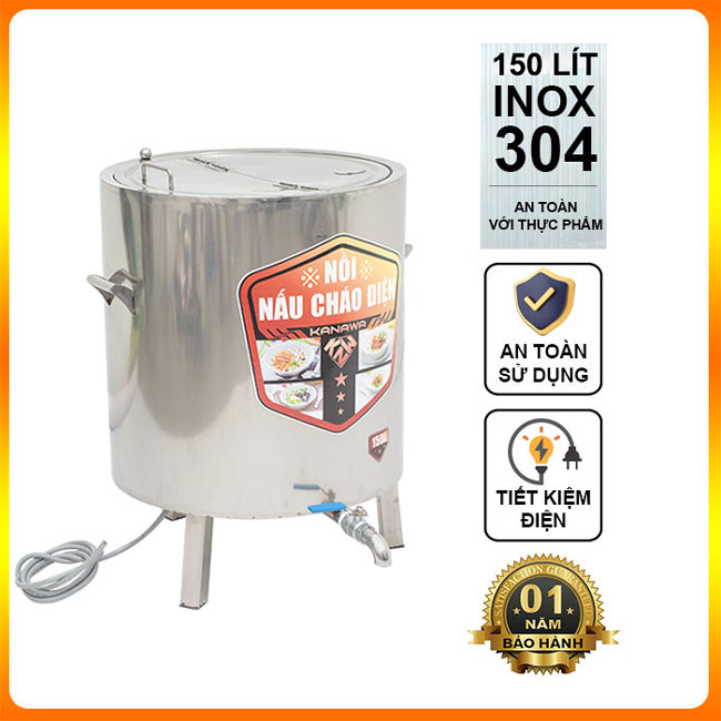 Nồi nấu cháo điện 150L