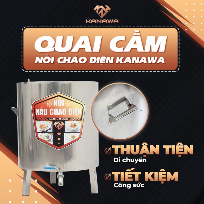 quai cầm nồi cháo 150l