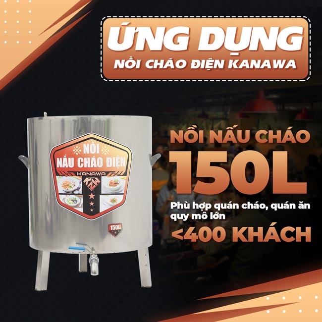 ứng dụng nồi cháo điện