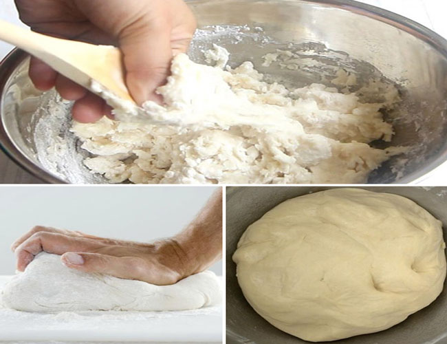 làm bột bánh bao chiên nước