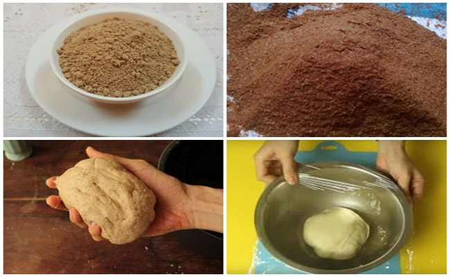 Làm bột bánh bao gạo lứt