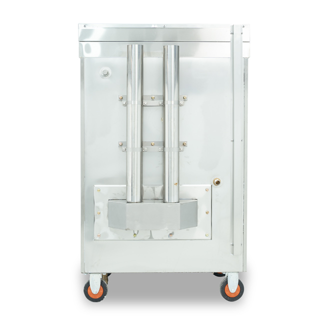 Tủ hấp cơm 4 khay điện gas không điều khiển