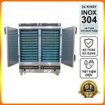 Tủ cơm công nghiệp 24 khay điện gas có điều khiển