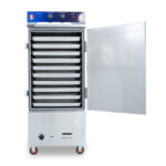 Tủ hấp cơm 10 khay điện gas có điều khiển