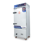 Tủ hấp cơm 10 khay điện gas có điều khiển