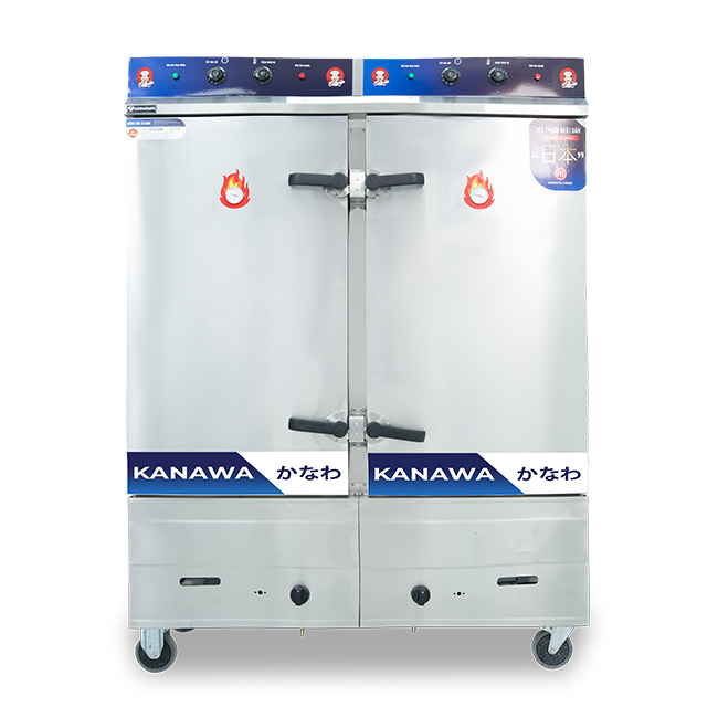 Tủ cơm công nghiệp 24 khay điện gas có điều khiển