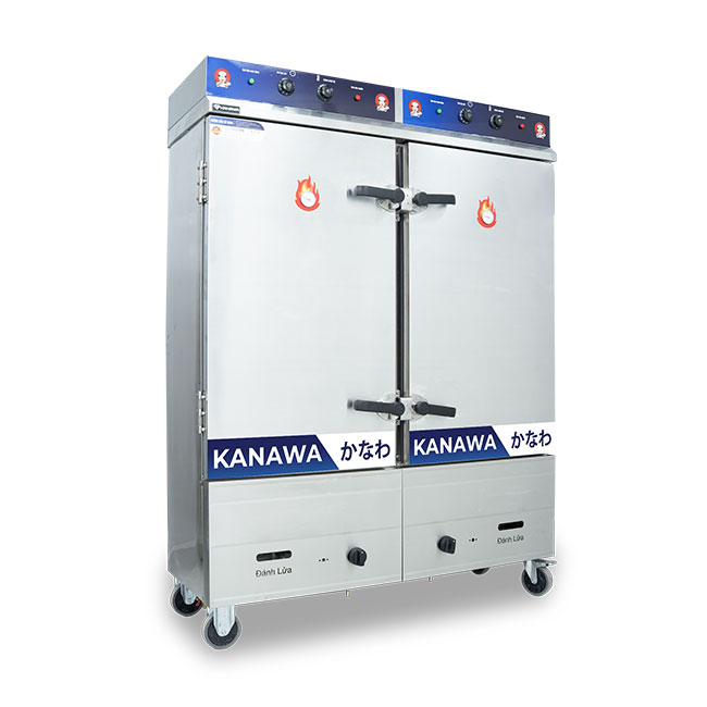 Tủ cơm công nghiệp 24 khay điện gas có điều khiển TC24DGL-VN
