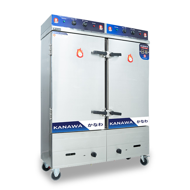 Tủ cơm công nghiệp 24 khay điện gas có điều khiển