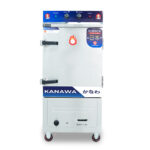 Tủ nấu cơm công nghiệp 8 khay điện gas có điều khiển