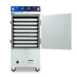 Tủ nấu cơm công nghiệp 8 khay điện gas có điều khiển TC8DGL-VN