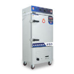 Tủ nấu cơm công nghiệp 8 khay điện gas có điều khiển TC8DGL-VN