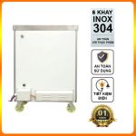 Tủ nấu cơm 6 khay điện có điều khiển