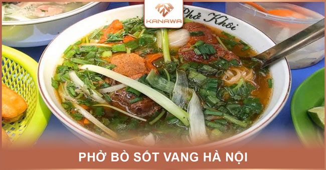 What are the top recommended places to find phở sốt vang in Hà Đông?