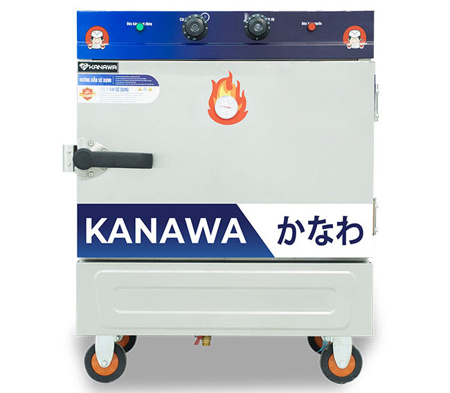 Tủ cơm c&ocirc;ng nghiệp 4 khay điện gas c&oacute; điều khiển