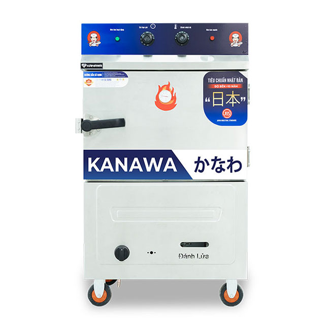 Tủ nấu cơm 4 khay điện gas có điều khiển