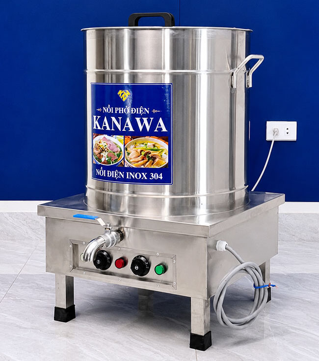Cấu tạo nồi điện nấu phở 70L sản xuất