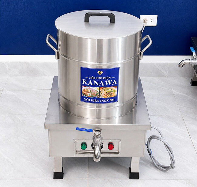 Nồi nấu phở điện 20L sử dụng với nhiều quy mô