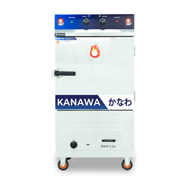 Tủ hấp cơm 6 khay điện gas có điều khiển TC6DGL-VN