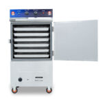 Tủ hấp cơm 6 khay điện gas có điều khiển