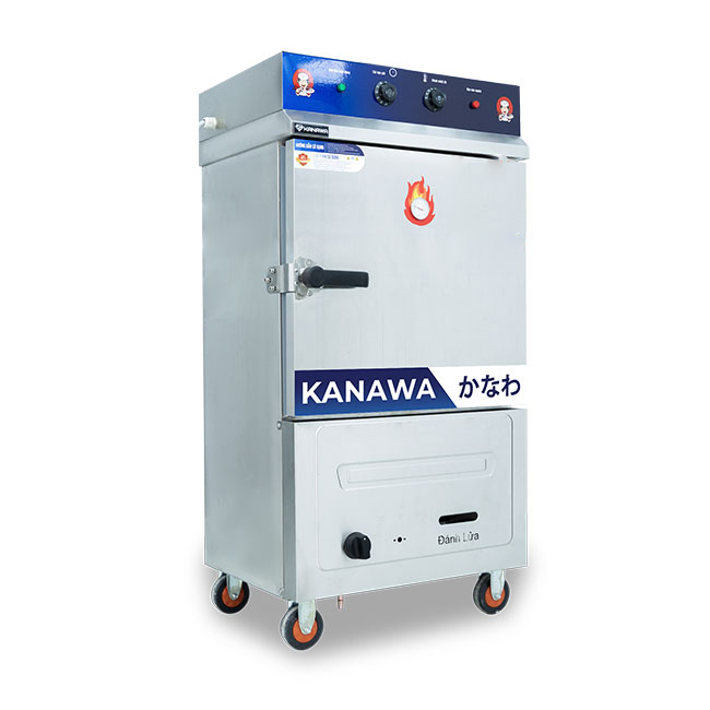 Tủ hấp cơm 6 khay điện gas có điều khiển TC6DGL-VN