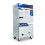 Tủ hấp cơm 6 khay điện gas có điều khiển