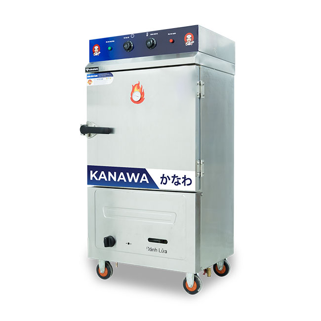 Tủ hấp cơm 6 khay điện gas có điều khiển TC6DGL-VN