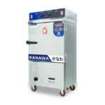 Tủ hấp cơm 6 khay điện gas có điều khiển