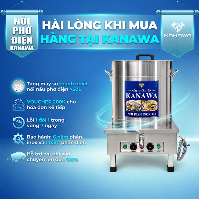 Hài lòng khi mua nồi phở điện tại Kanawa