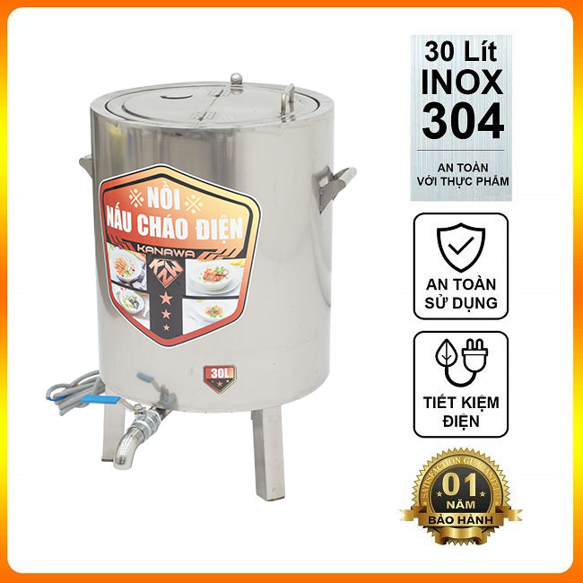 Nồi Nấu Cháo Công Nghiệp 30L