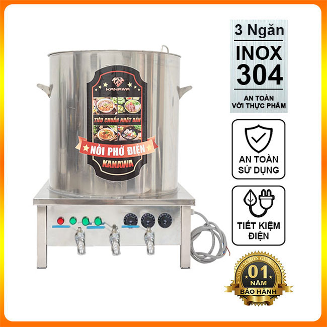 nồi nấu phở 3 ngăn