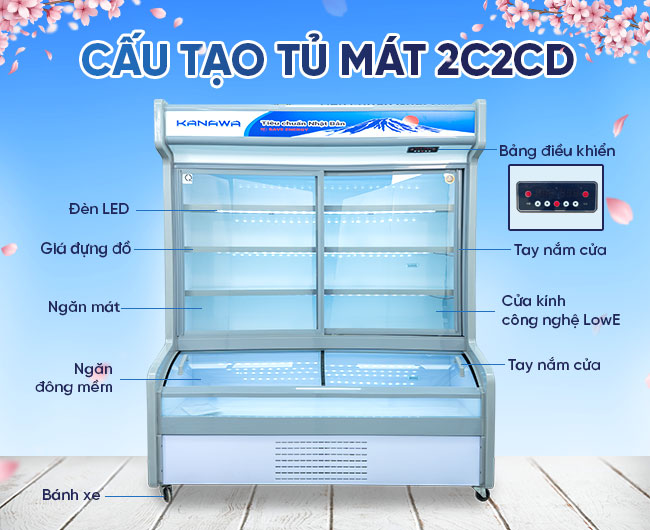 Cấu tạo tủ mát 2C2CD