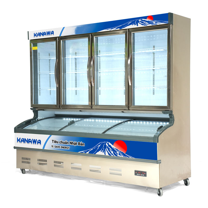 Tủ mát 4 cánh 4C2CD-1670L 2 chế độ