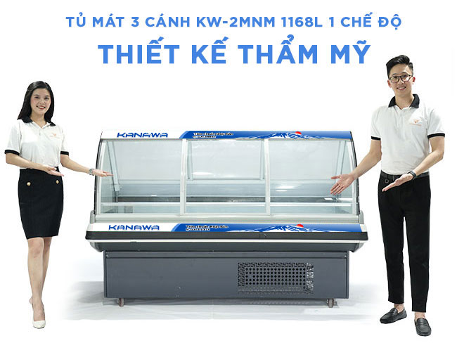 Tủ mát 3 cánh KW-2MNM 1168L thẩm mỹ cao