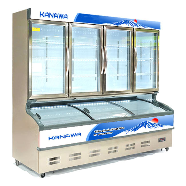 Tủ mát 4 cánh KW-4C2CD 1670L 2 chế độ phải