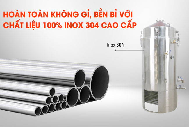 chất liệu inox bền bỉ