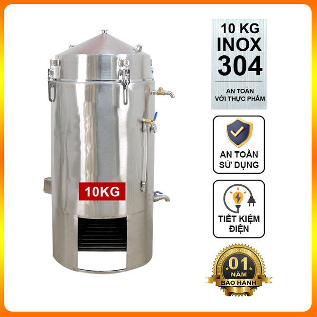 Nồi nấu rượu bằng củi 10kg