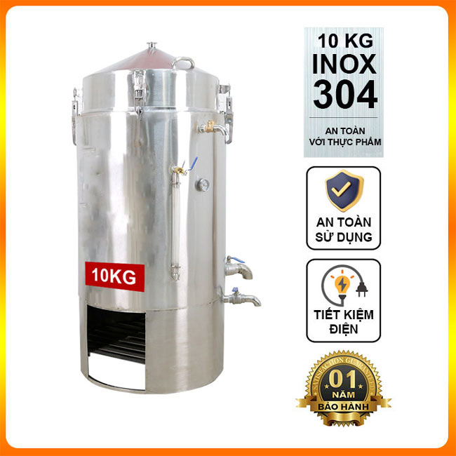 Nồi nấu rượu bằng củi 10kg