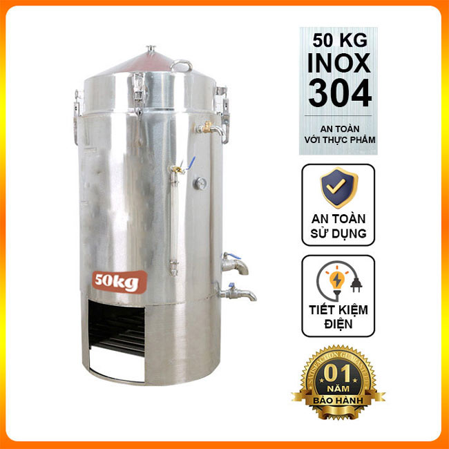 Nồi nấu rượu bằng củi 50kg